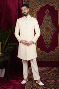 Vanilla Creme Sherwani Set
