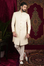 Vanilla Creme Sherwani Set