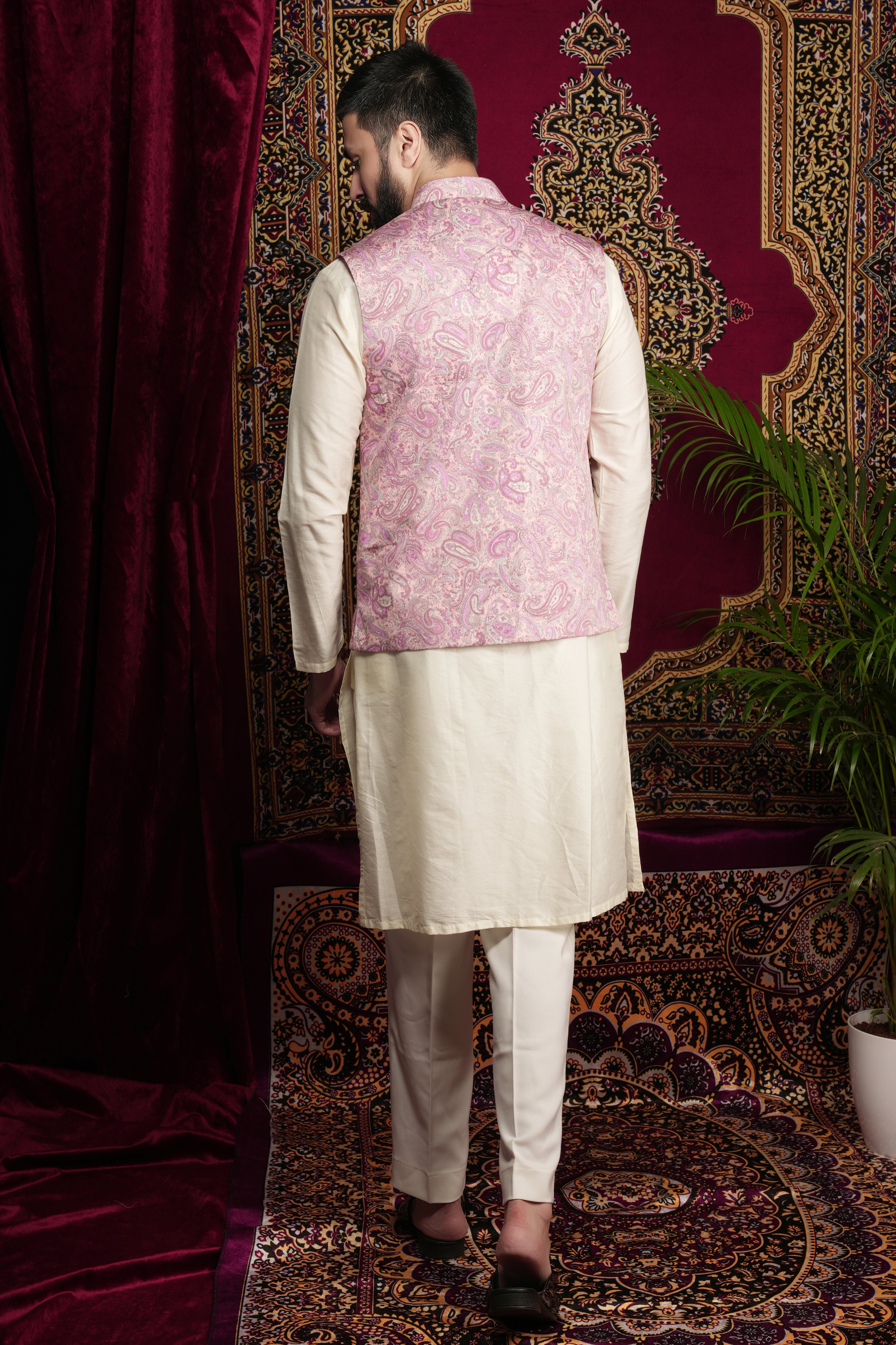 Multi Colour Printed Kurta Bandi Set