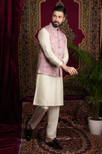 Multi Colour Printed Kurta Bandi Set