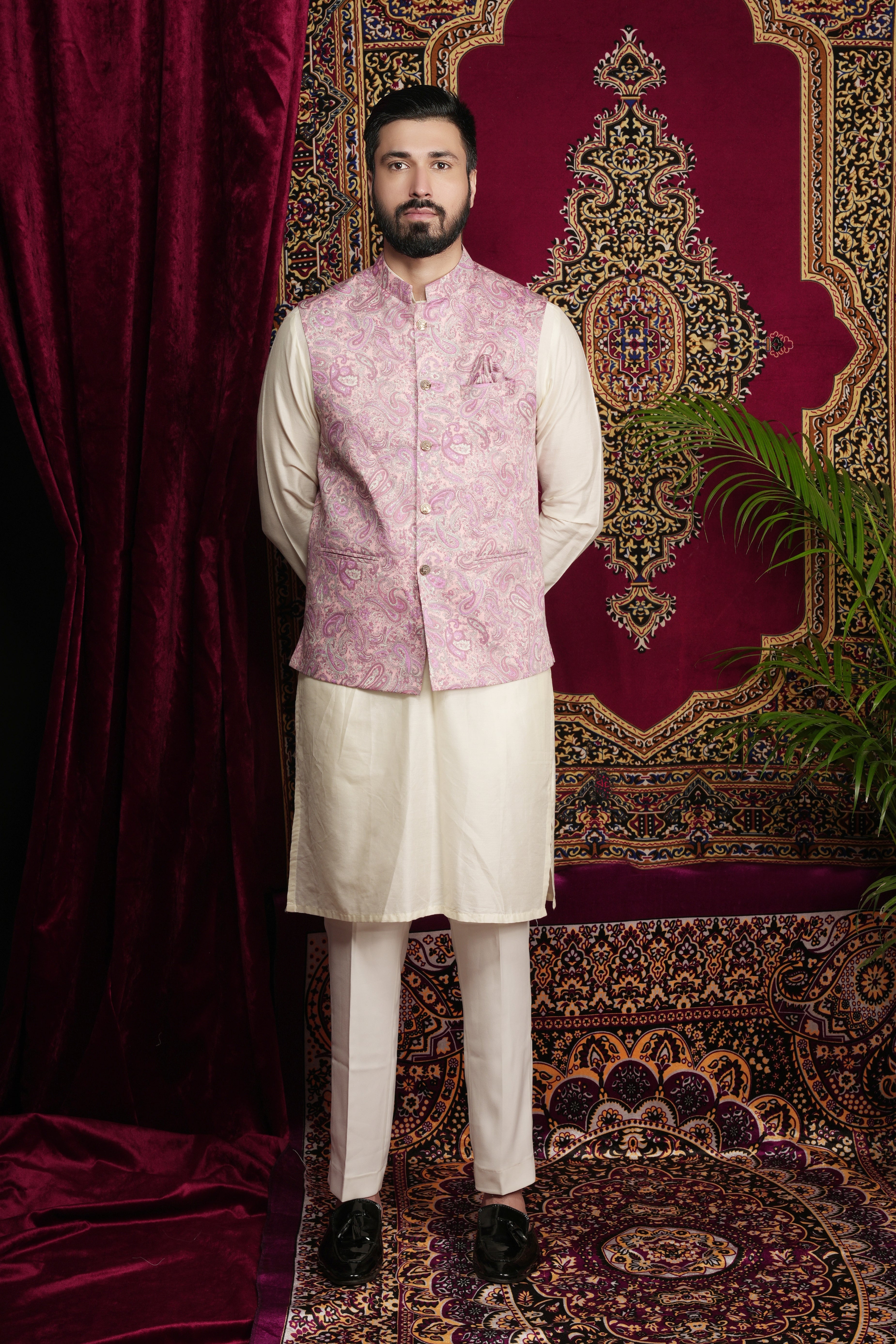 Multi Colour Printed Kurta Bandi Set