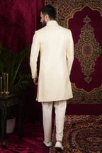 Vanilla Creme Sherwani Set