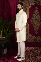 Vanilla Creme Sherwani Set