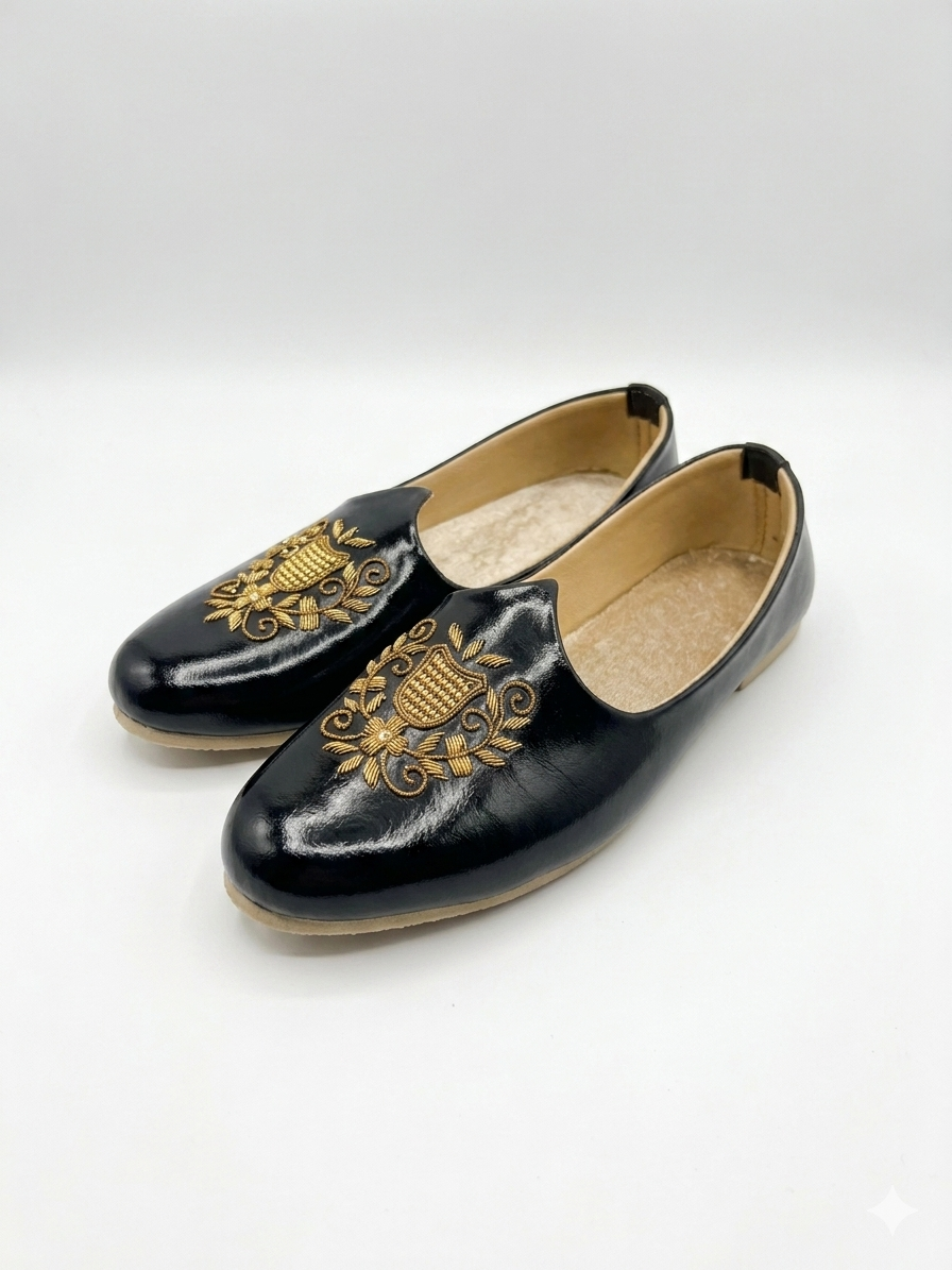 Gold Embroidered Juta