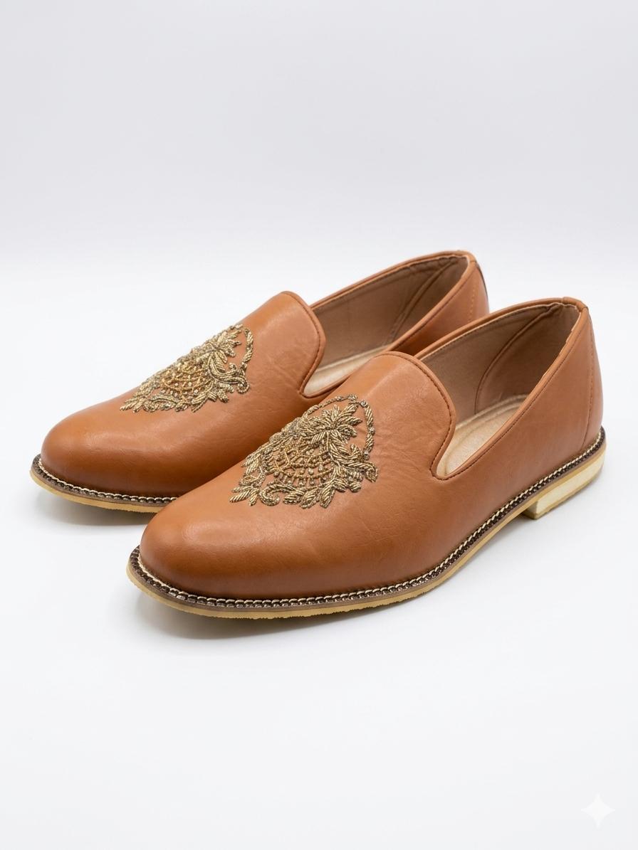 Goldbestickte Jute