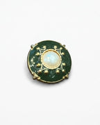 Green, Gold & White Button