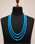 Classic Blue Beaded Mala