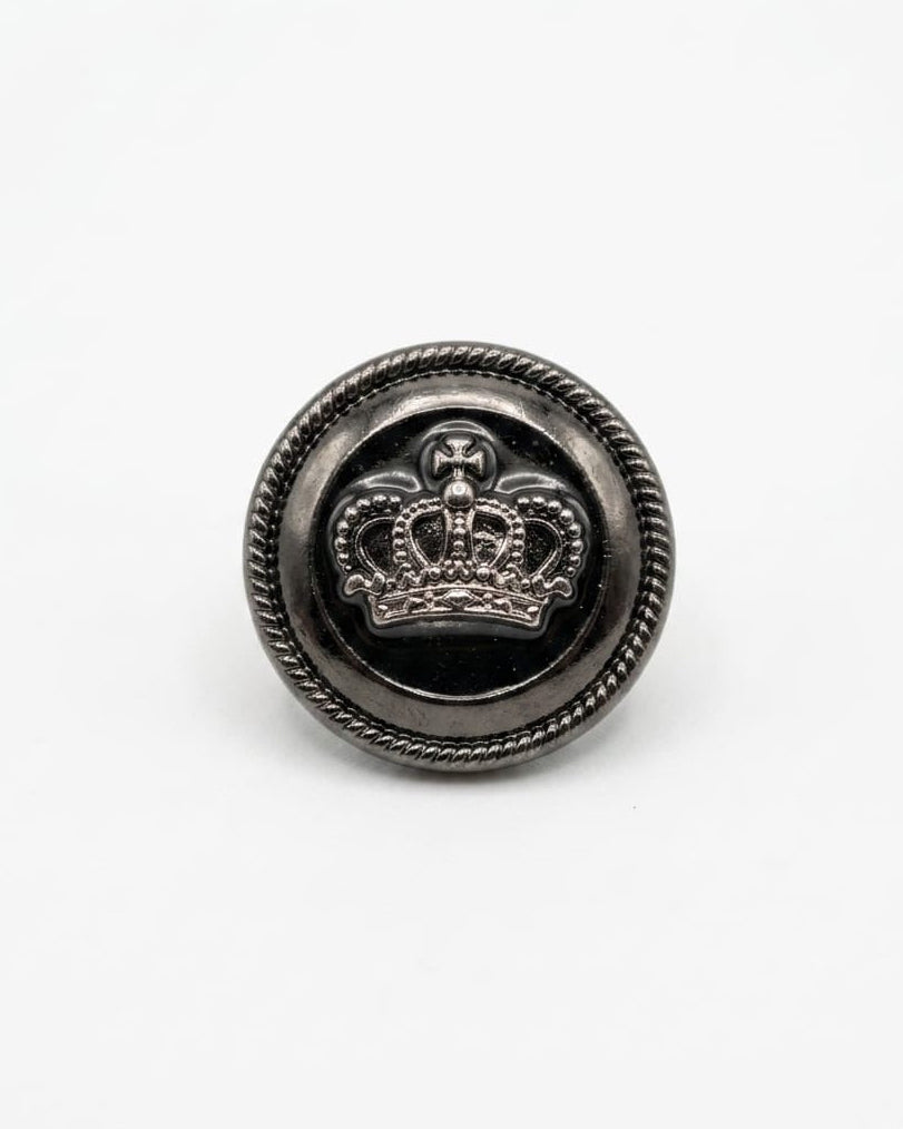 Gunmetal Crown Button