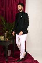 Peacock Green Dual Shade Jodhupri Set