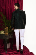 Peacock Green Dual Shade Jodhupri Set