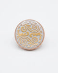 Grey & Gold Scrollwave Button