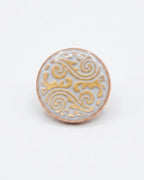 Grey & Gold Scrollwave Button