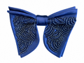Embroidered Satin Bow Tie