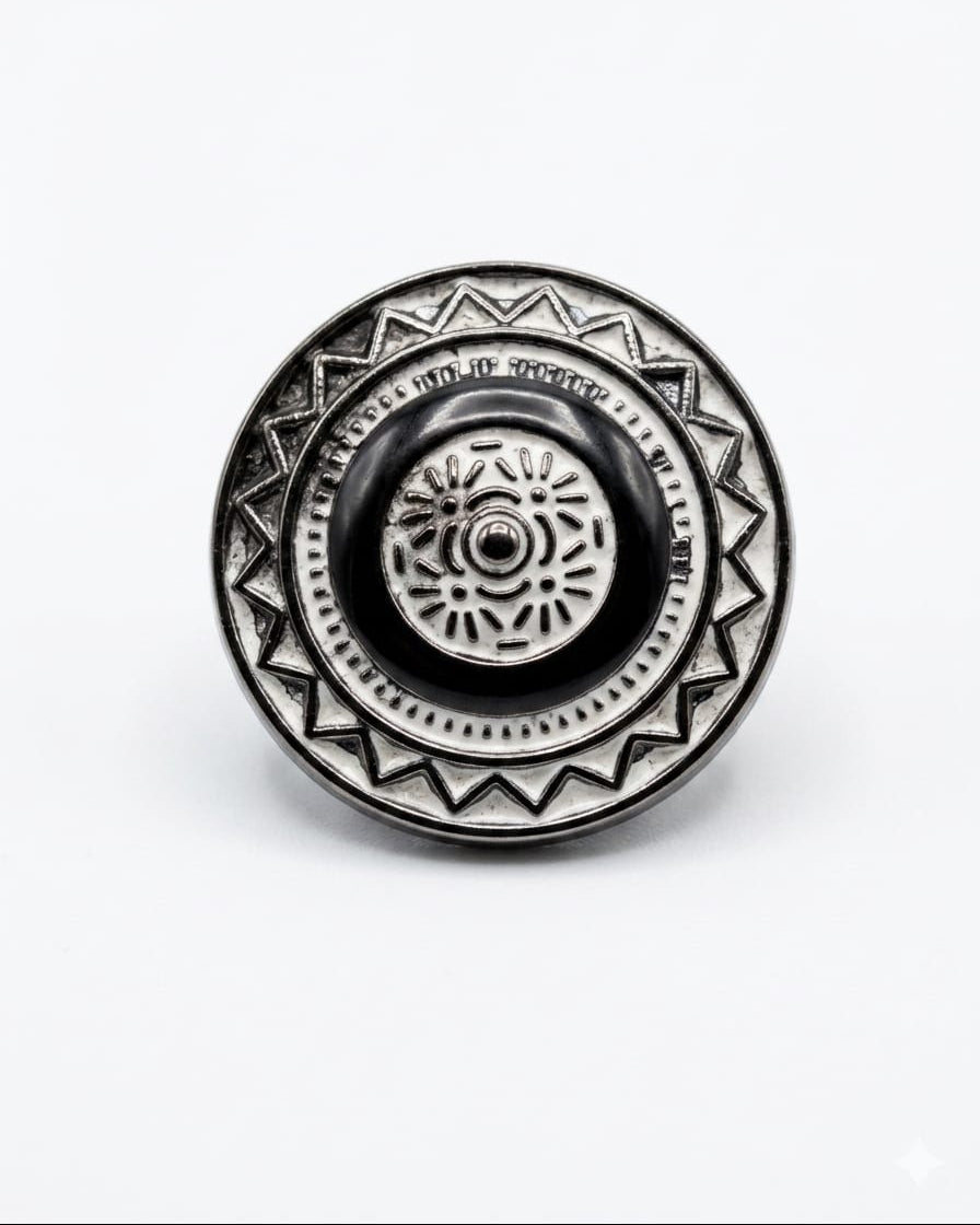 Aztec Sunburst Button