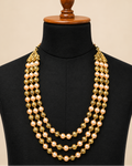 Pearl and Golden Beaded Mala