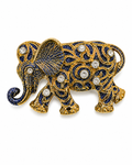 Gold Elephant Brooch