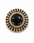 Golden and Black Button