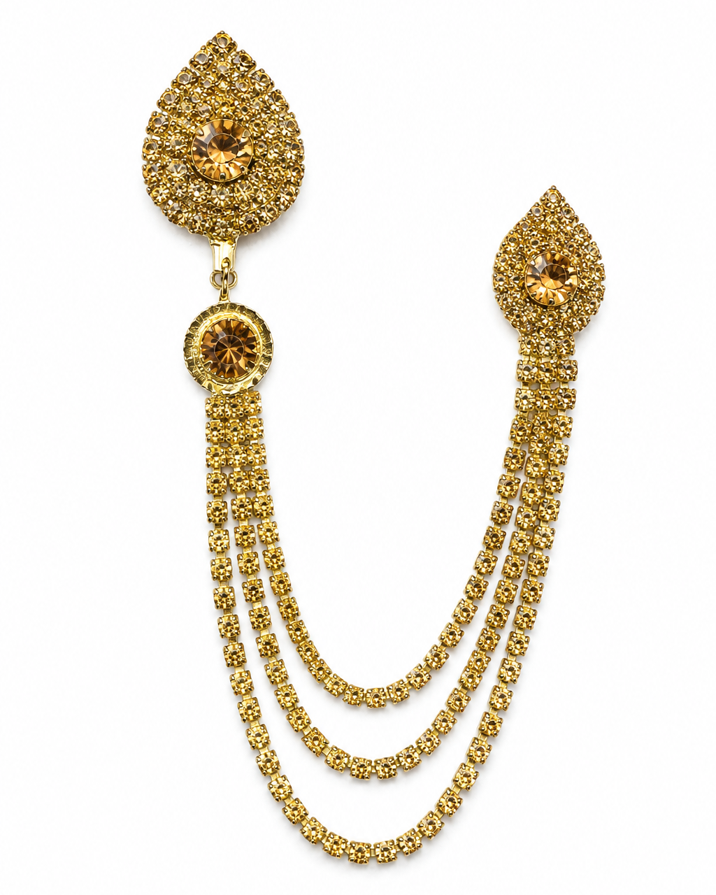 Golden Stones Brooch