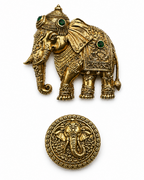 Golden Elephant Brooch