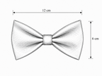 Silver Studded Bowtie
