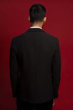 Black Tuxedo For Men with Cut Dana Work With Pant