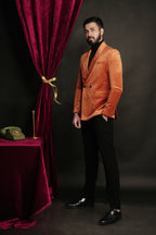 Sunset Orange DB Shawl Lapel Tuxedo