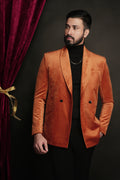 Sunset Orange DB Shawl Lapel Tuxedo
