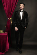 Black Velvet Designer Tuxedo Set