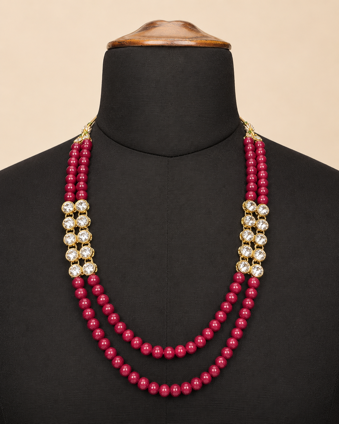 Magenta Pearl Mala