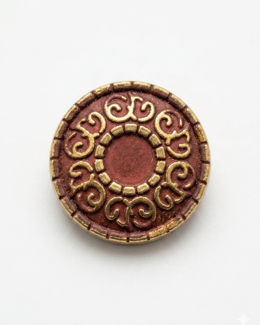 Red & Gold Scroll Button