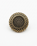 Gold & Black Spiral Button