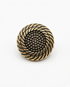 Gold & Black Spiral Button