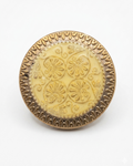 Gold Shell-Scroll Button