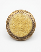Gold Shell-Scroll Button