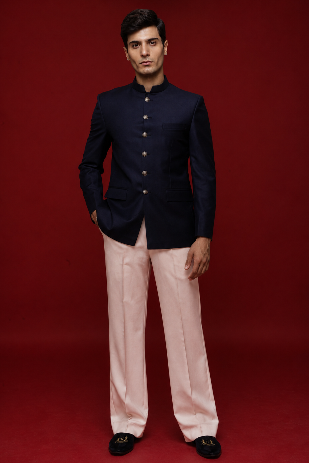 Classic Navy Blue Jodhpuri