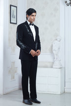 Embroidered Black Tuxedo