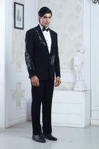 Embroidered Black Tuxedo