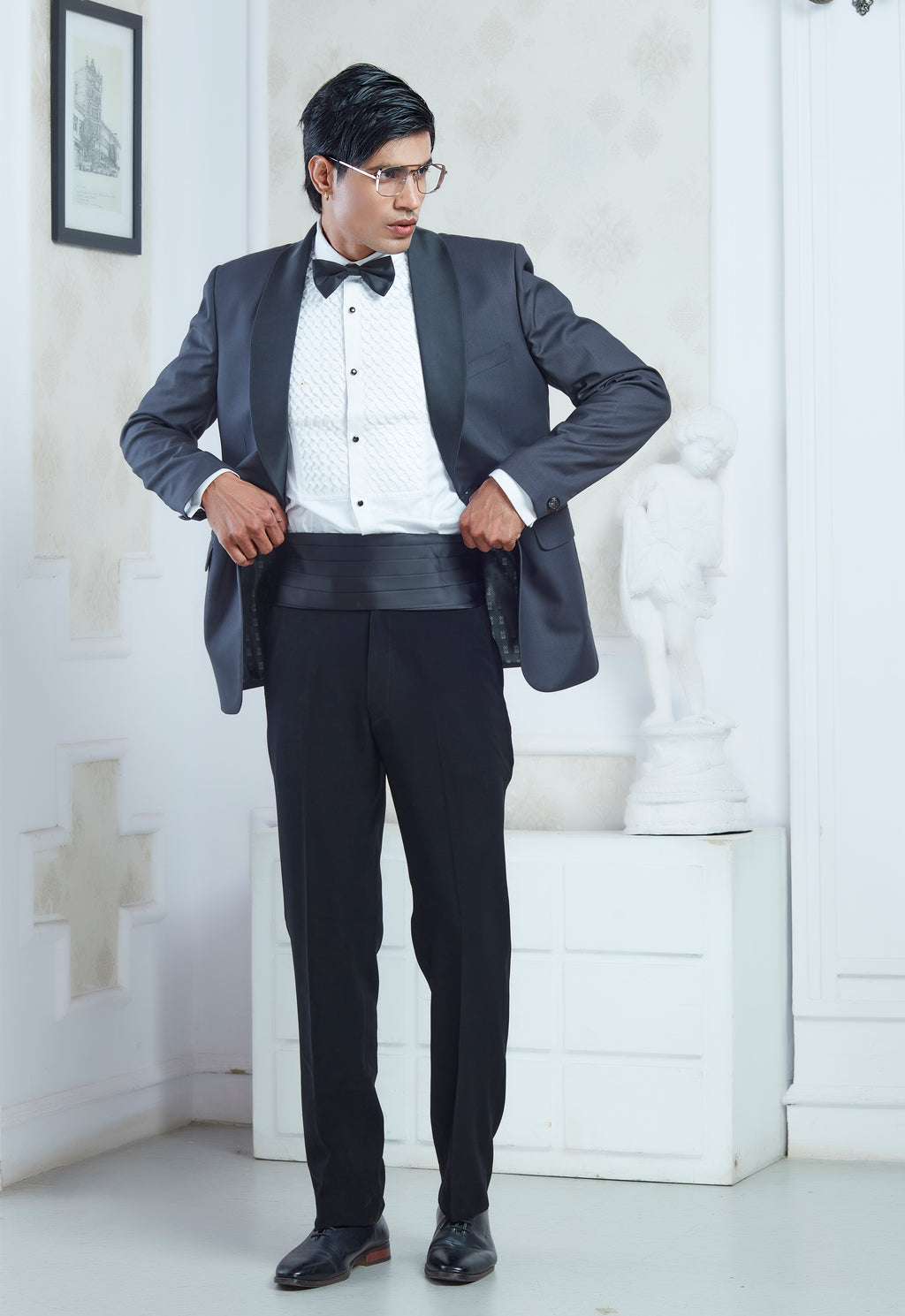 Grey Tuxedo Set