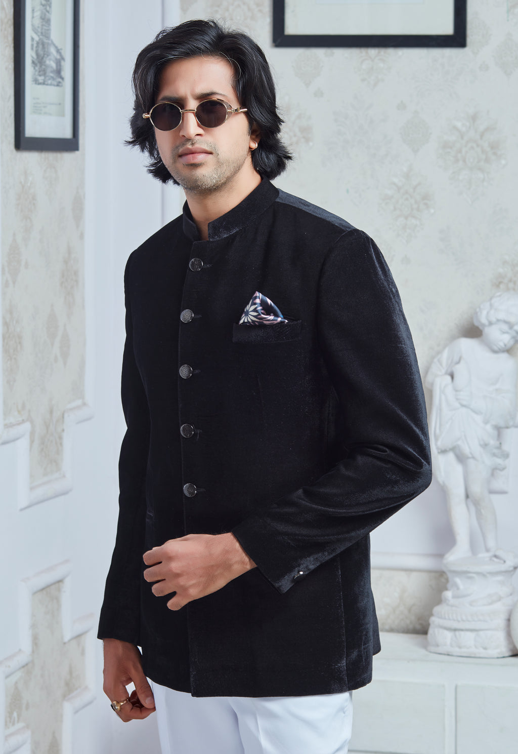 Black Velvet Jodhpuri