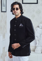 Black Velvet Jodhpuri