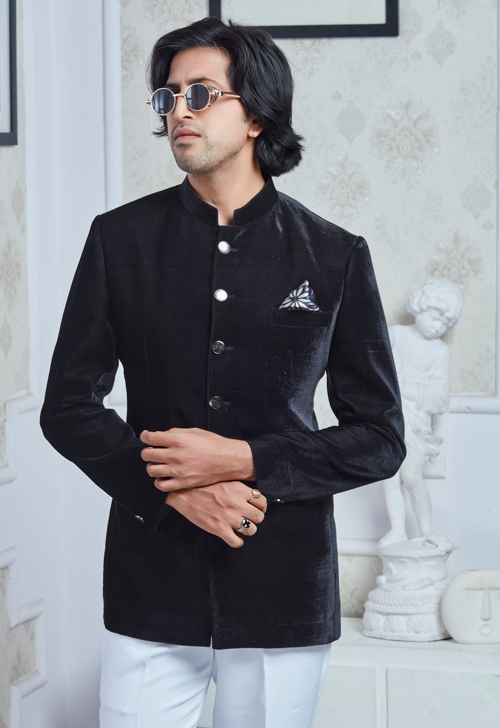 Black Velvet Jodhpuri