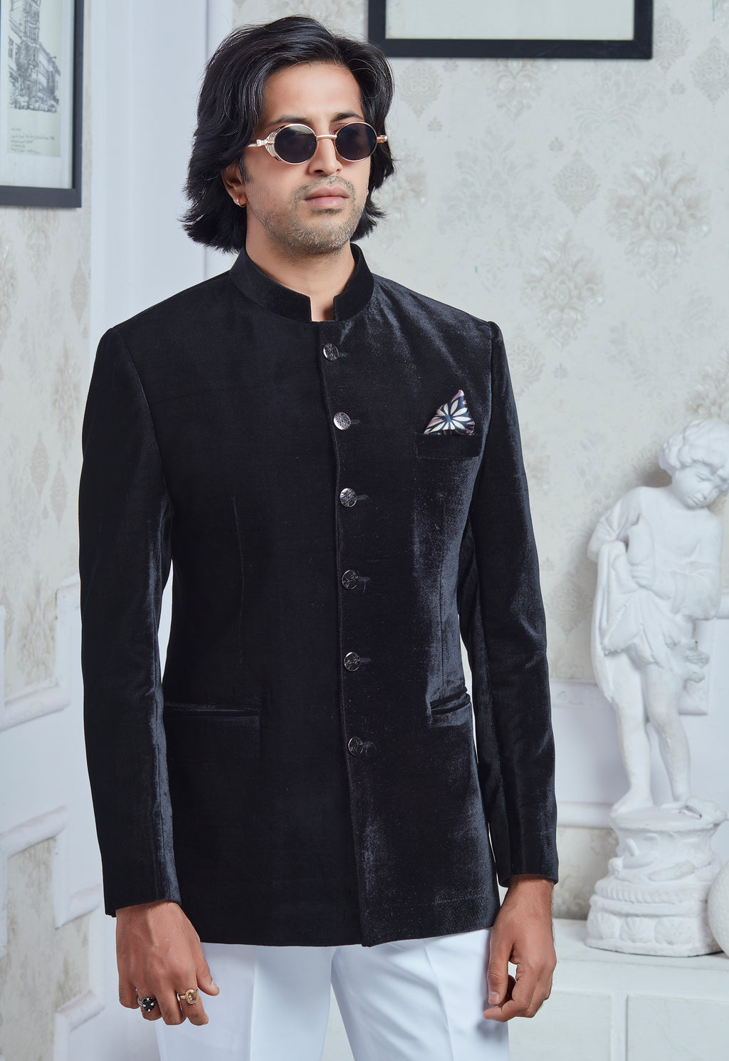 Black Velvet Jodhpuri