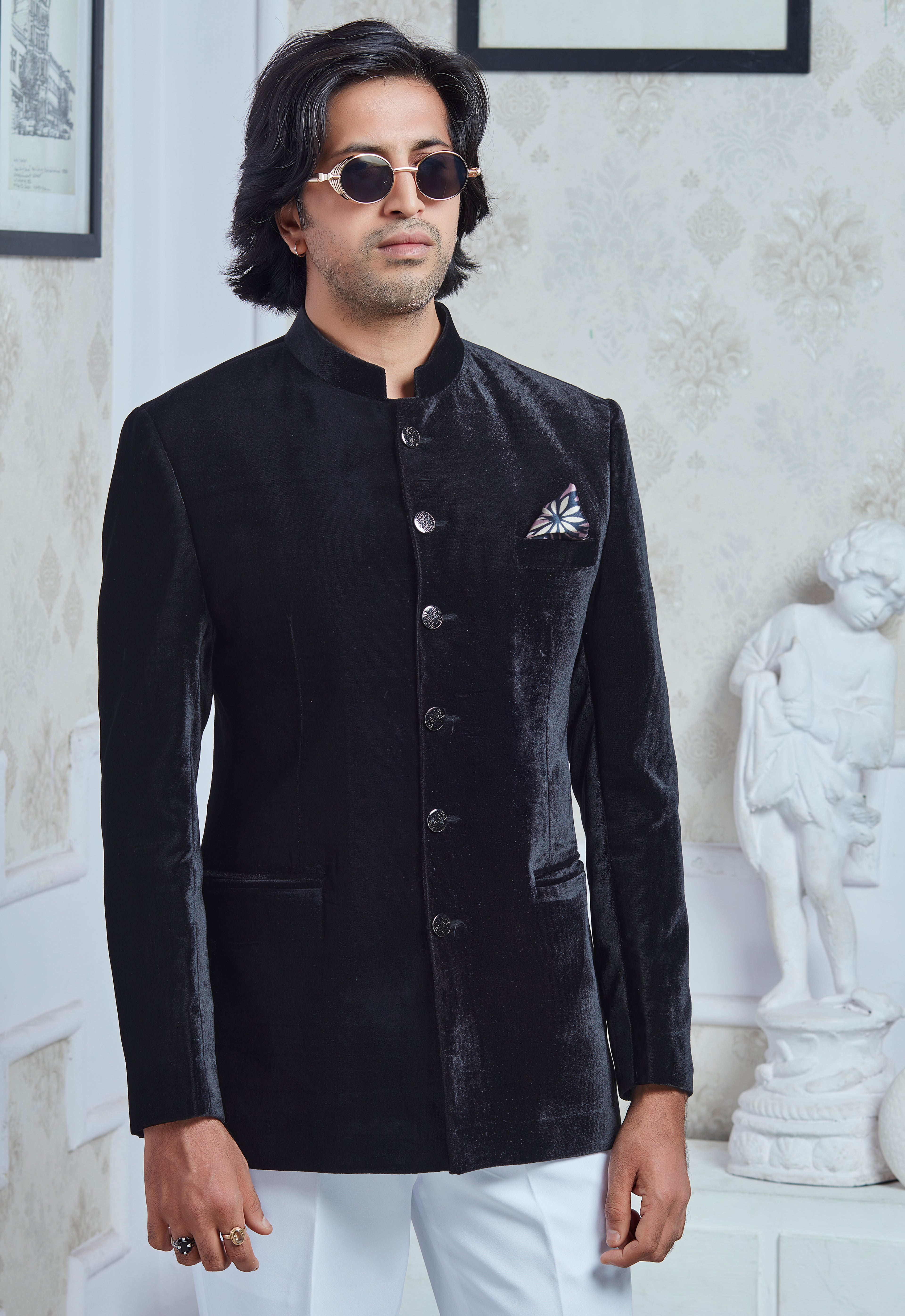Black Velvet Jodhpuri