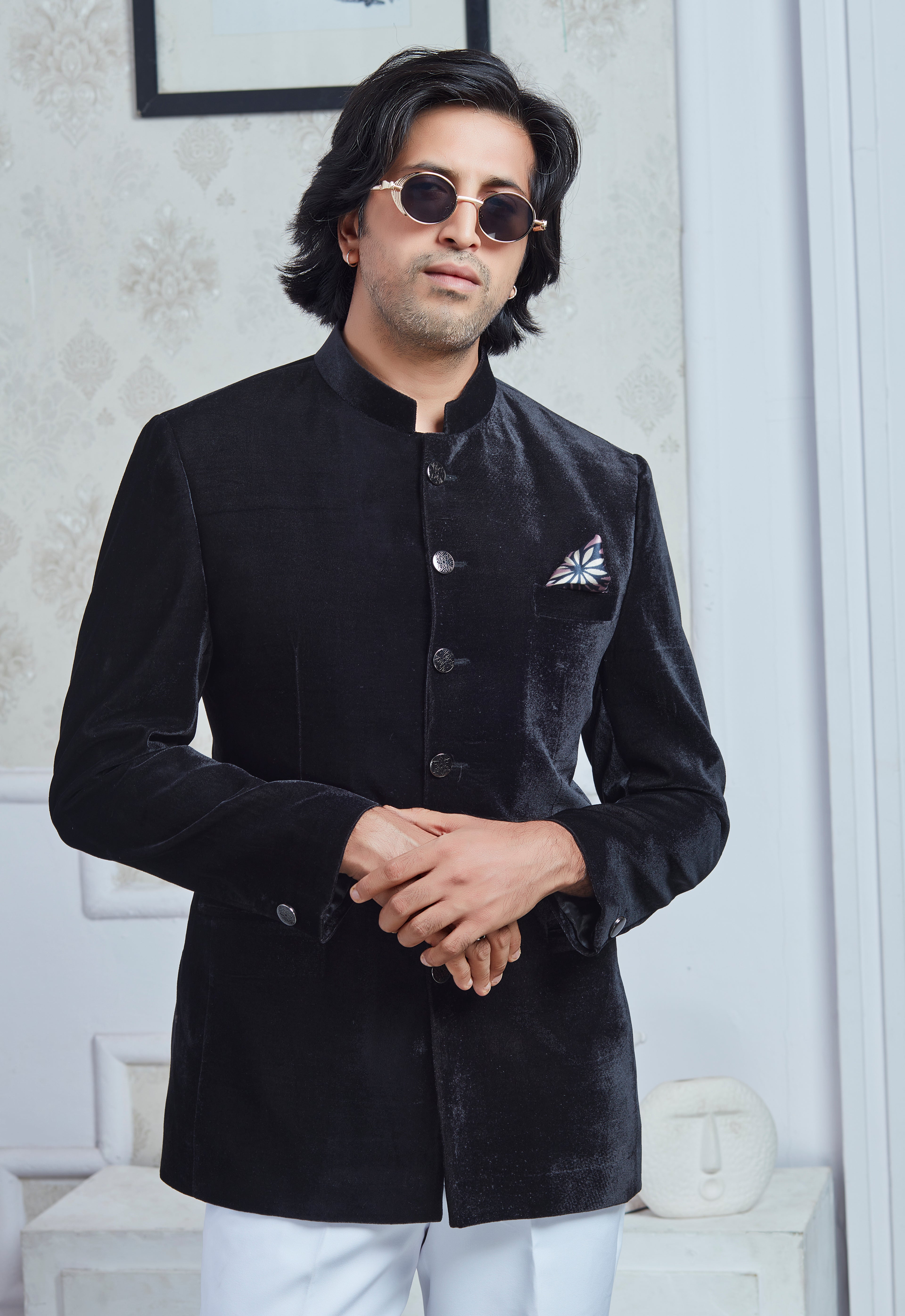 Black Velvet Jodhpuri
