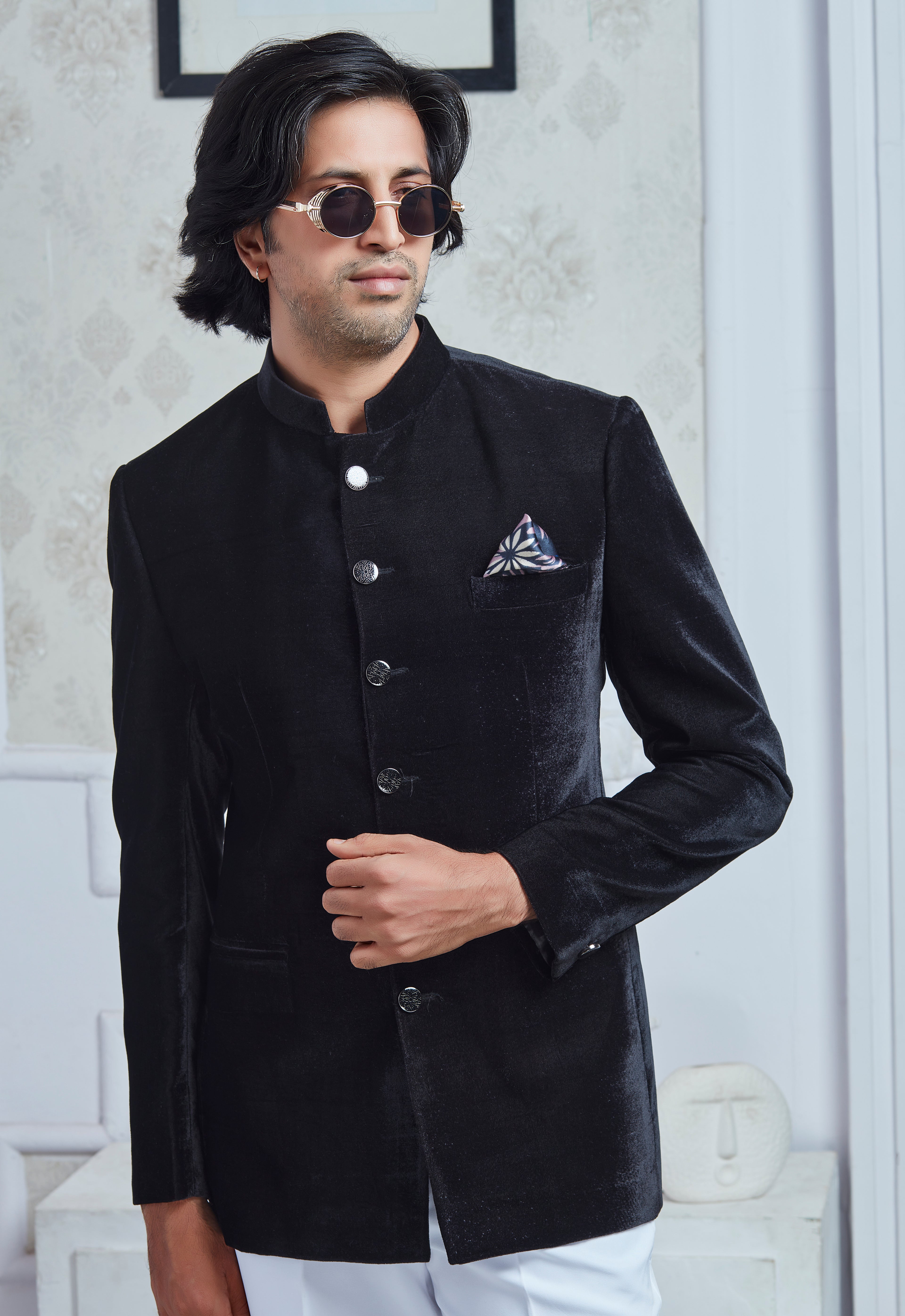 Black Velvet Jodhpuri