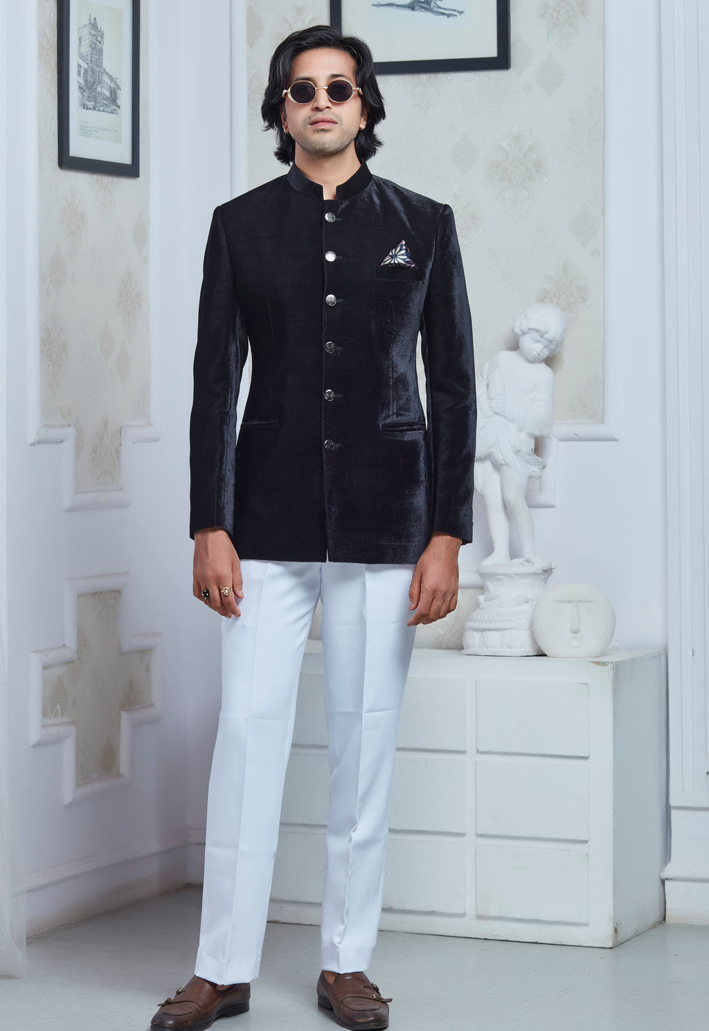 Black Velvet Jodhpuri