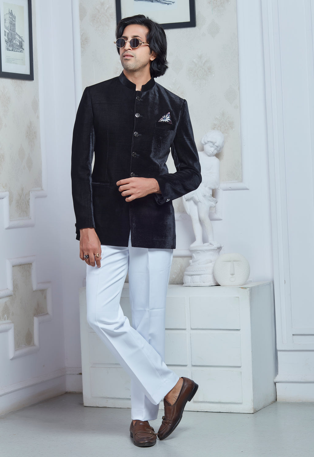 Black Velvet Jodhpuri