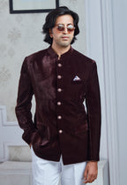 Wine Velvet Jodhpuri