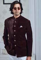 Wine Velvet Jodhpuri