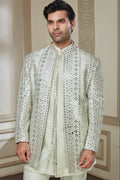 Mirror Embroidered Indo Western Set